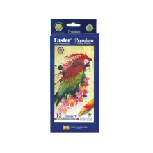 Faster 12 Premium Colour Pencils